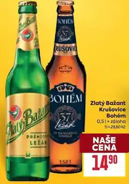 Billa Krušovice Bohém nabídka