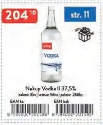 Nakup Vodka 37,5%