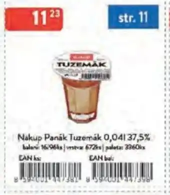 Qanto Nakup Panák Tuzemák 37,5% nabídka