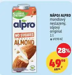 Penny Market ALMOND NÁPOJ ALPRO mandlový neslazený, sójový original nabídka
