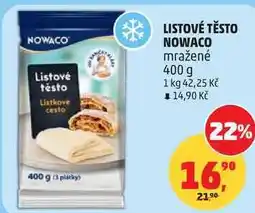 Penny Market NOWACO Listové těsto nabídka