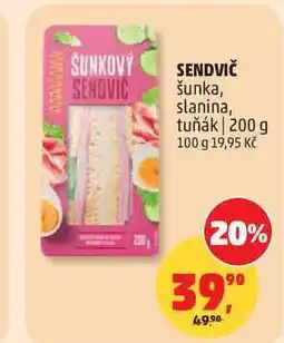 Penny Market SENDVIČ šunka, slanina, tuňák nabídka