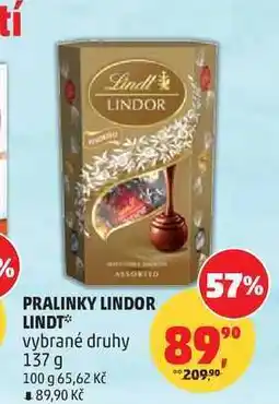 Penny Market LINDT Lindor, vybrané druhy nabídka