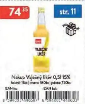 Qanto Nakup Vaječný likér 15% nabídka