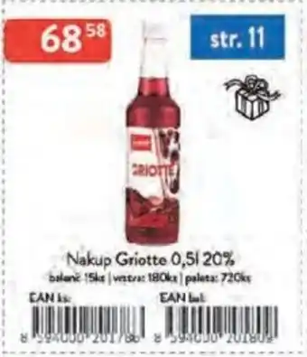 Qanto Nakup Griotte 20% nabídka