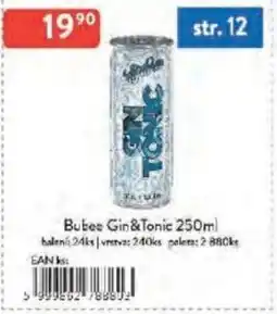 Qanto Bubee Gin&Tonic nabídka
