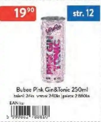 Qanto Bubee Pink Gin&Tonic nabídka