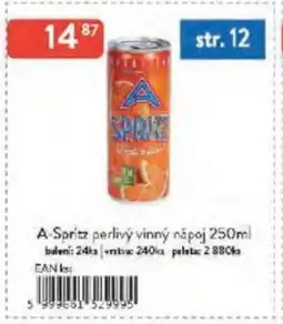 Qanto A-Spritz perlivý vinný nápoj nabídka