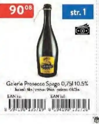 Qanto Galerie Prosecco Spago 10.5% nabídka