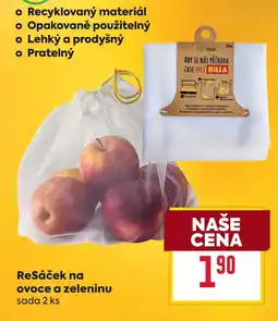 Billa ReSáček na ovoce a zeleninu sada 2 ks nabídka