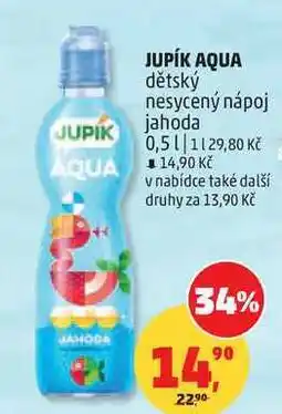 Penny Market JUPÍK AQUA dětský nesycený nápoj jahoda nabídka
