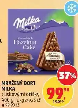 Penny Market MRAŽENÝ DORT MILKA s lískovými oříšky nabídka