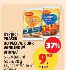 Penny Market VITANA KYPŘICÍ PRÁŠEK, 6 ks v balení 6x 13/20g nabídka