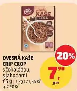 Penny Market OVESNÁ KAŠE CRIP CROP s čokoládou, s jahodami nabídka