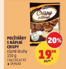 Penny Market POLŠTÁŘKY S NÁPLNÍ CRISPY různé druhy nabídka