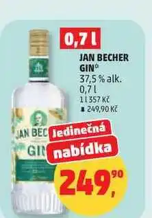 Penny Market JAN BECHER GIN 37,5% alk nabídka