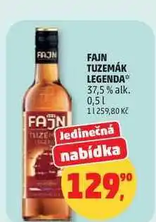Penny Market FAJN TUZEMÁK LEGENDA 37,5% alk nabídka