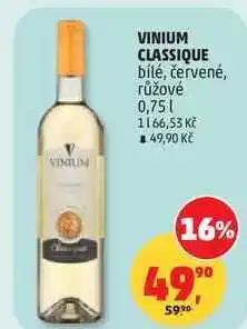 Penny Market VINIUM CLASSIQUE bílé, červené, růžové nabídka