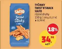 Penny Market TYČINKY TWIST'N'SNACK SALTO různé druhy nabídka