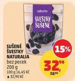 Penny Market SUŠENÉ ŠVESTKY NATURALIA bez pecek nabídka