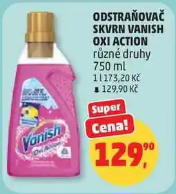 Penny Market ODSTRAŇOVAČ SKVRN VANISH OXI ACTION různé druhy nabídka