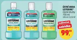 Penny Market LISTERINE různé druhy nabídka