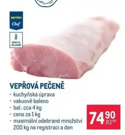 Makro VEPŘOVÁ PEČENĚ nabídka