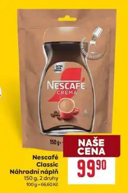 Billa Nescafé Classic Náhradní náplň nabídka