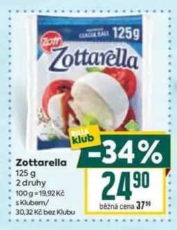 Billa Zottarella nabídka
