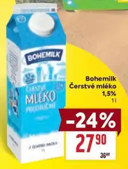 Billa Bohemilk Čerstvé mléko nabídka