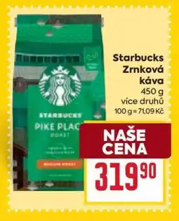 Billa Starbucks Zrnková káva nabídka