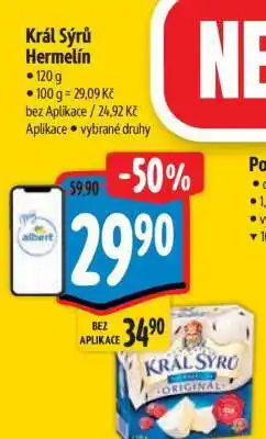 Albert Král Sýrů Hermelín nabídka