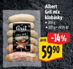Albert Albert Gril mix klobásky nabídka
