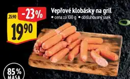 Albert Vepřové klobásky na gril nabídka