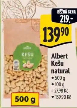 Albert Albert Kešu natural • nabídka