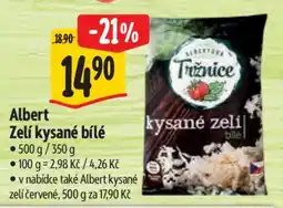 Albert Albert Zelí kysané bílé nabídka