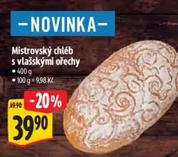 Albert Mistrovský chléb s vlašskými ořechy nabídka
