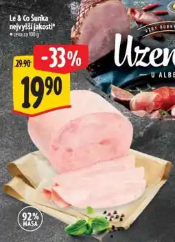 Albert LE & CO Šunka nejvyšší jakosti nabídka