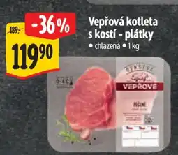 Albert VEPŘOVÁ KOTLETA S KOSTÍ PLÁTKY nabídka