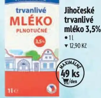 Albert Jihočeské Trvanlivé mléko 3,5% nabídka