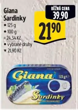 Albert Giana Sardinky nabídka