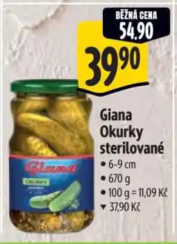 Albert Giana Okurky sterilované nabídka