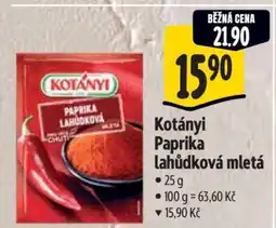 Albert Kotányi Paprika lahůdková mletá nabídka