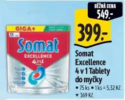 Albert Somat Excellence 4 v 1 Tablety do myčky nabídka