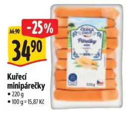 Albert Kuřecí minipárečky nabídka