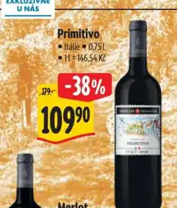 Albert Primitivo nabídka