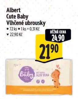 Albert Albert Cute Baby Vlhčené ubrousky nabídka