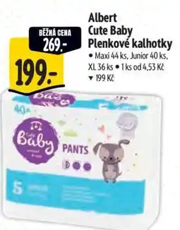 Albert Albert Cute Baby Plenkové kalhotky nabídka