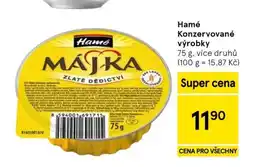 Tesco Hamé Konzervované výrobky nabídka