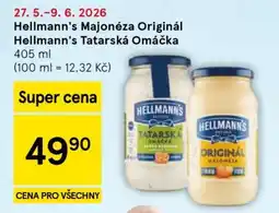 Tesco Hellmann's Majonéza Originál Hellmann's Tatarská Omáčka nabídka